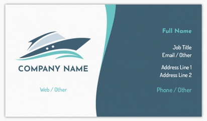 Design Preview for Design Gallery: Boats & Maritime Matte Visiting Cards, Standard (89 x 51 mm)