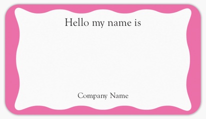 Design Preview for Design Gallery: Name Tags