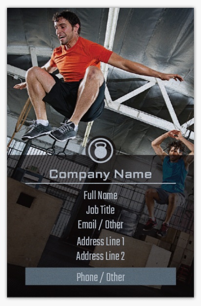 Design Preview for Design Gallery: Fitness Classes Pearl Business Cards
