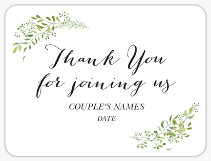 Design Preview for Templates for Wedding Sheet Stickers 