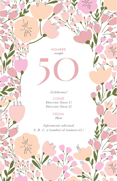Un flores trigésimo diseño rosa gris para Cumpleaños