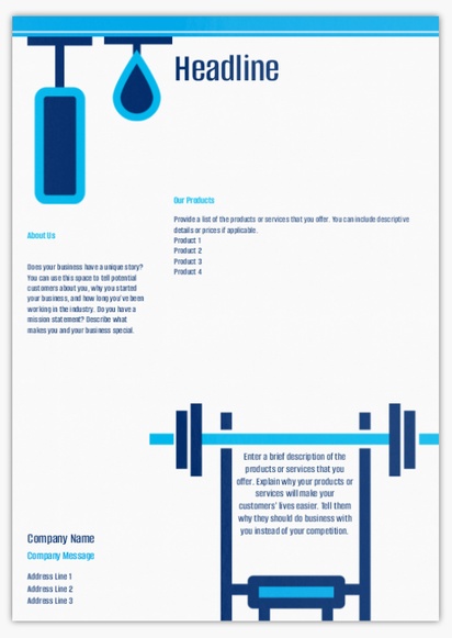 Design Preview for Design Gallery: Personal Training Flyers & Leaflets,  No Fold/Flyer A4 (210 x 297 mm)