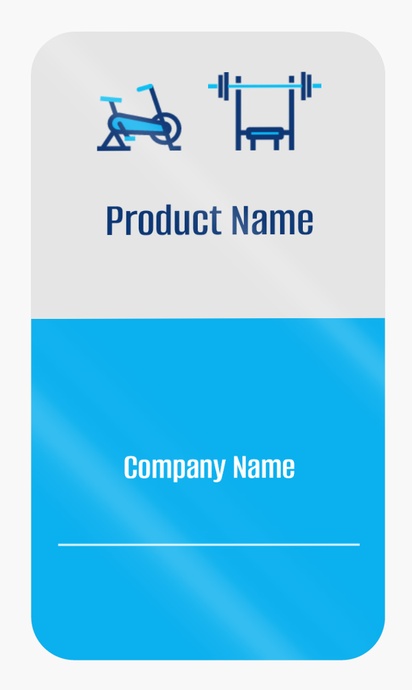Design Preview for Design Gallery: Personal Training Product Labels on Sheets, Rounded Rectangle 8.7 x 4.9 cm