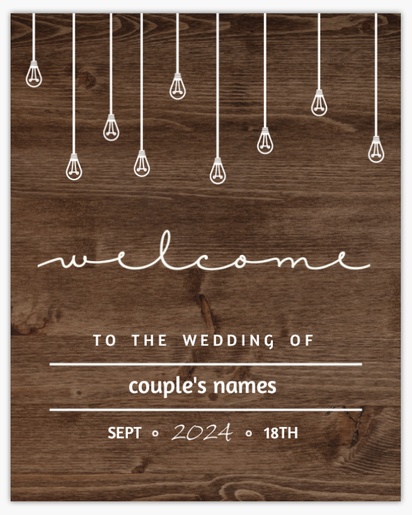 Design Preview for Wedding Signs   , 16" x 20"