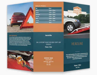 Design Preview for Design Gallery: Breakdown Recovery Custom Brochures, 8.5" x 11" Tri-fold