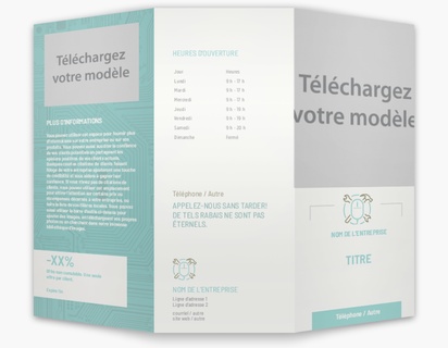 Aperçu du design pou rGalerie de modèles : Dépliants, Appareils mobiles et télécommunications, 8.5 x 11 po Trois volets