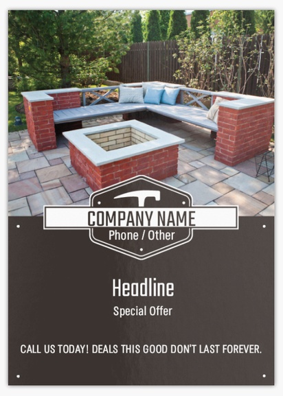 Design Preview for Design Gallery: Masonry & Bricklaying Flyers & Leaflets,  No Fold/Flyer A6 (105 x 148 mm)