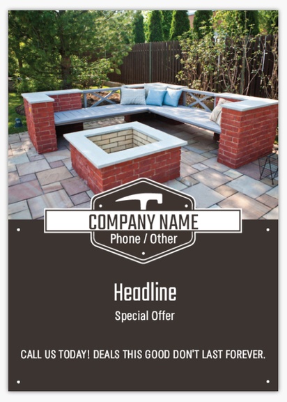 Design Preview for Design Gallery: Masonry & Bricklaying Flyers, None A6