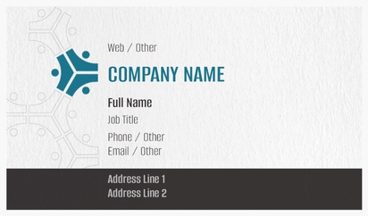 Design Preview for Design Gallery: Recruiting & Temporary Agencies Natural Textured Business Cards