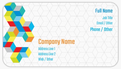 Design Preview for Design Gallery: Technology Business Card Stickers