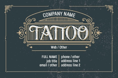 Design Preview for Design Gallery: Retro & Vintage Natural Uncoated Business Cards