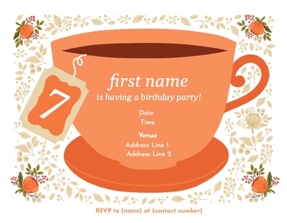 Design Preview for Custom Invitations: Designs, Examples and Ideas, Flat 10.7 x 13.9 cm