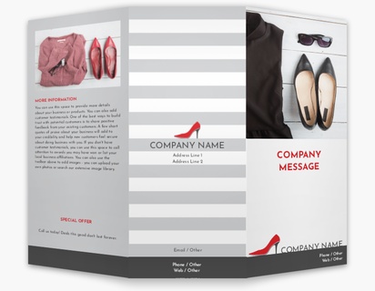 Design Preview for Design Gallery: Shoes Custom Brochures, 8.5" x 11" Tri-fold
