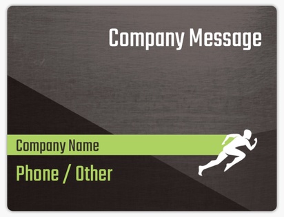 Design Preview for Fitness Classes Car Magnets Templates, 8.7" x 11.5"