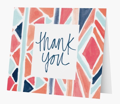 Design Preview for Design Gallery: Patterns & Textures Thank You Cards, Folded
