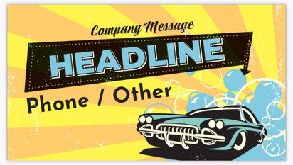 Design Preview for Design Gallery: Car Wash & Valeting Vinyl Banners, 52 x 91 cm