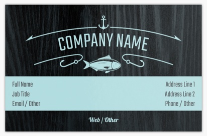 Design Preview for Design Gallery: Fish Markets Metallic Business Cards
