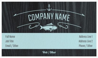 Design Preview for Design Gallery: Fish Markets Natural Textured Business Cards