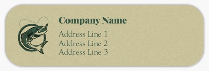 Design Preview for Design Gallery: Hunting & Fishing Return Address Labels
