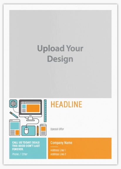 Design Preview for Design Gallery: Web Design & Hosting Flyers & Leaflets,  No Fold/Flyer A6 (105 x 148 mm)
