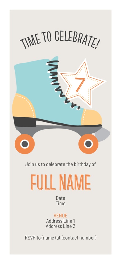 Design Preview for Design Gallery: Fun & Whimsical Invitations and Announcements, Flat 9.5 x 21 cm