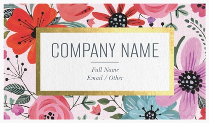 Design Preview for Design Gallery: Florals & Greenery Natural Textured Business Cards