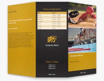 Design Preview for Design Gallery: Personal Training Custom Brochures, 8.5" x 11" Tri-fold