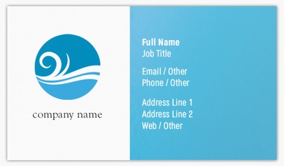 Design Preview for Design Gallery: Pool & Spa Care Glossy Visiting Cards, Standard (89 x 51 mm)