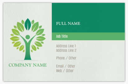 Design Preview for Design Gallery: Holistic & Alternative Medicine Natural Uncoated Business Cards