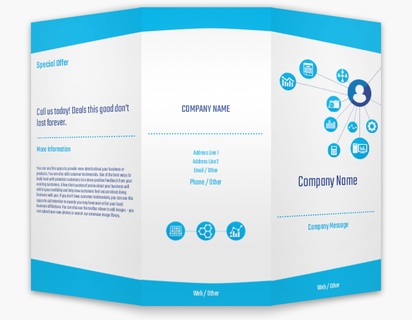 A project management mis white blue design for Modern & Simple