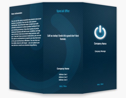 Design Preview for Design Gallery: Computer & Software Sales Custom Brochures, 8.5" x 11" Tri-fold