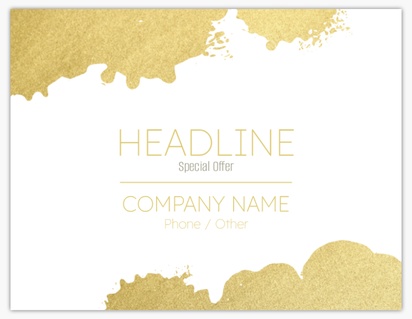 A gold dipped flashy white cream design for General Party