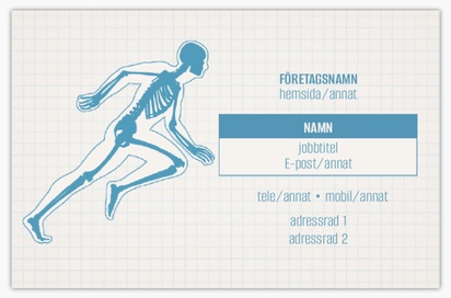 Förhandsgranskning av design för Designgalleri: Sjukgymnastik Visitkort med softtouch-yta