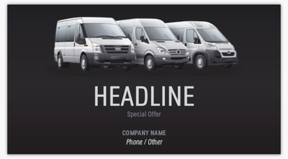 A van rental removals black white design for Modern & Simple