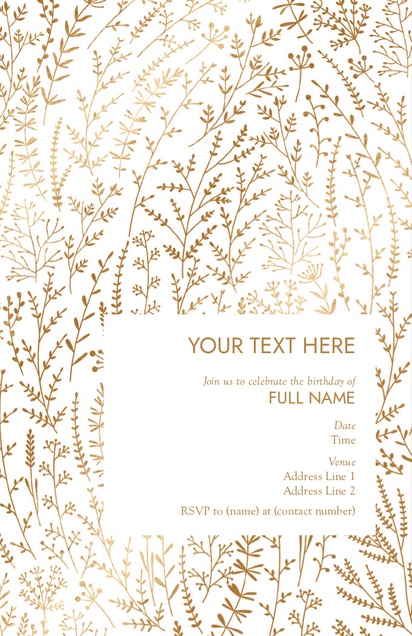 Design Preview for Templates for Patterns & Textures Invitations and Announcements , Flat 11.7 x 18.2 cm