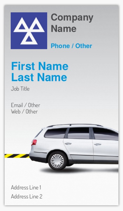 Design Preview for Design Gallery: Driving Schools Matte Visiting Cards, Standard (89 x 51 mm)