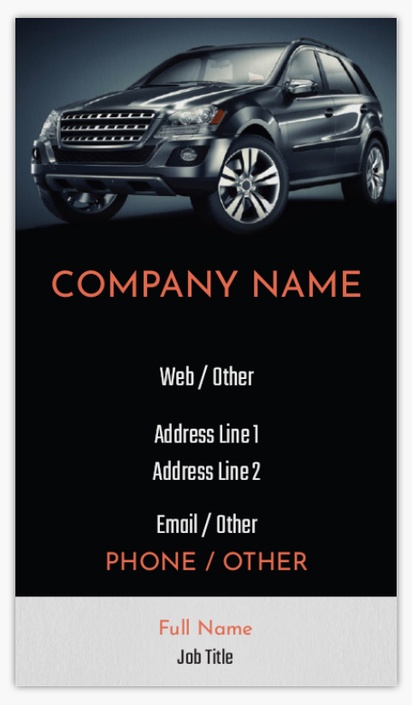 Design Preview for Design Gallery: Car Wash & Valeting Non-Tearable Visiting Cards