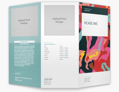 Design Preview for Graphic Design Custom Brochures Templates, 8.5" x 11" Tri-fold