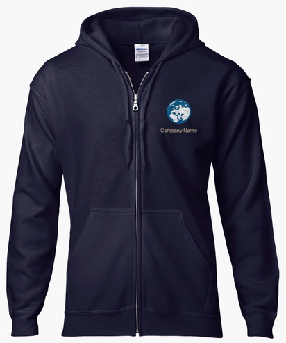 Design Preview for Design Gallery: Finance & Insurance Zip Up Hoodies