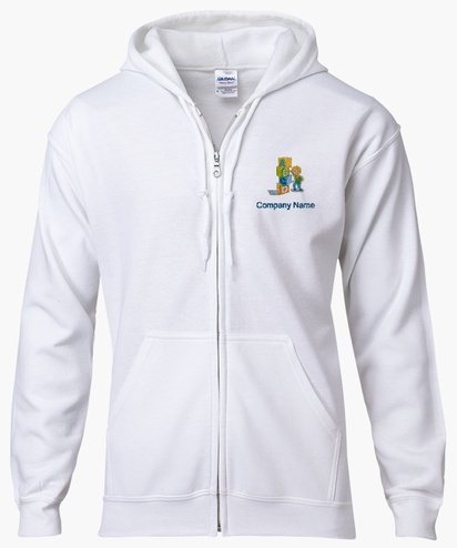 Design Preview for Templates for Education & Child Care Zip Up Hoodies 