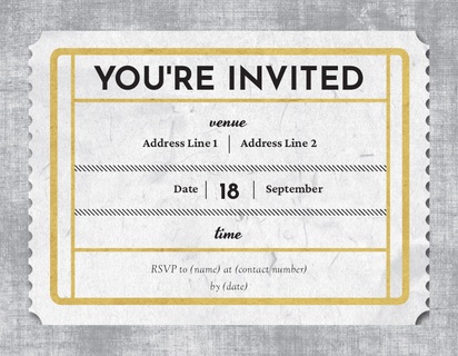Design Preview for Templates for Traditional & Classic Invitations and Announcements , Flat 10.7 x 13.9 cm