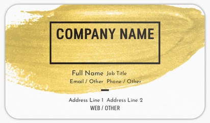 Design Preview for Nail Salons Rounded Corner Business Cards Templates, Standard (3.5" x 2")