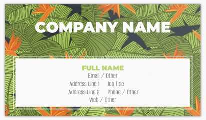 Design Preview for Design Gallery: Tanning Salons Standard Visiting Cards
