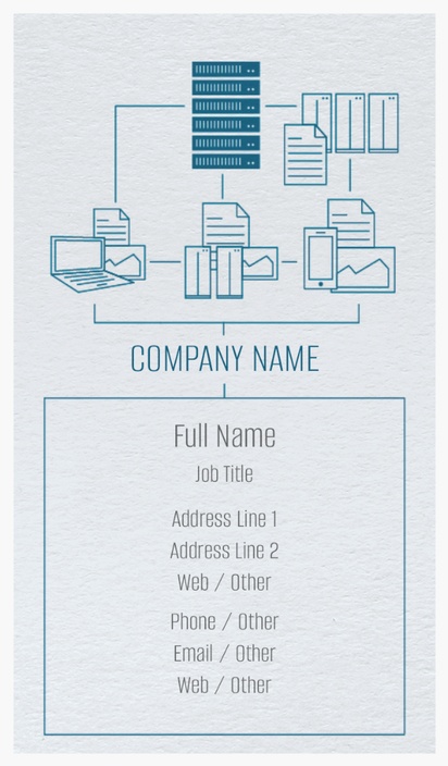 Design Preview for Design Gallery: Network Administration Natural Textured Business Cards