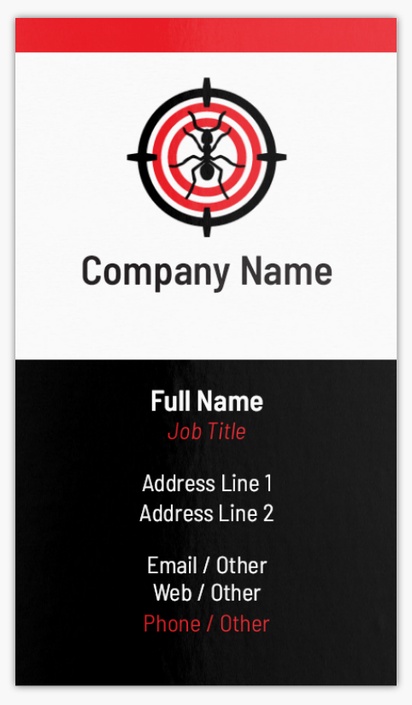 Design Preview for Pest Control Standard Business Cards Templates, Standard (3.5" x 2")