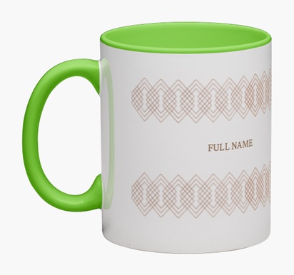 Design Preview for Design Gallery: Elegant Personalised Mugs, Wrap-around