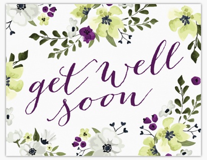 Design Preview for Design Gallery: Get Well Note Cards, Folded 10.7 x 13.9 cm