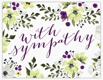 Design Preview for Design Gallery: Sympathy Note Cards, Flat 10.7 x 13.9 cm