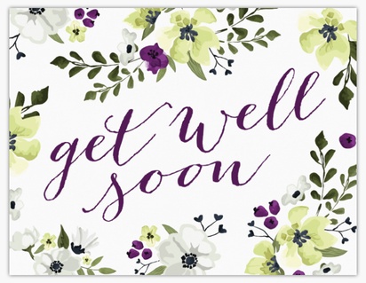 Design Preview for Design Gallery: Get Well Note Cards, Flat 10.7 x 13.9 cm
