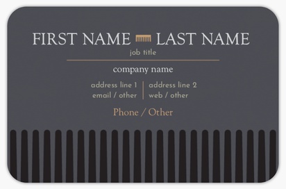 Design Preview for Design Gallery: Barbers Rounded Corner Business Cards, Rounded Standard (85 x 55 mm)